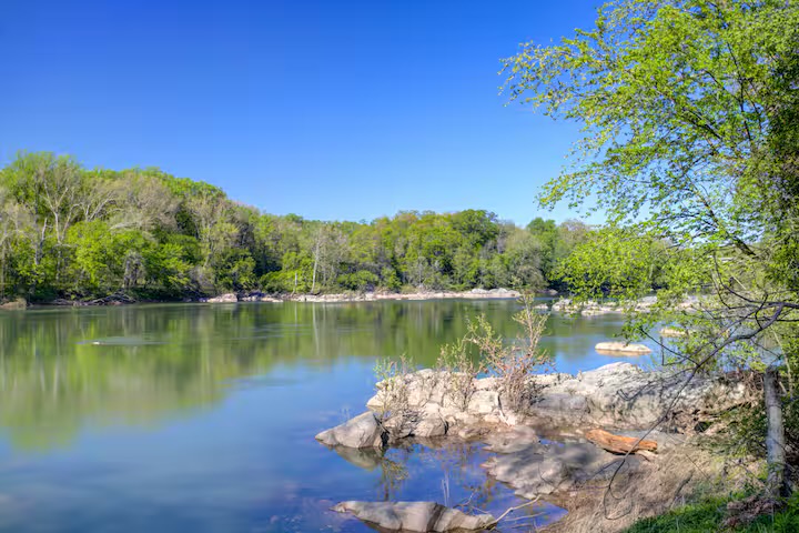 The Potomac River seen from the estate grounds